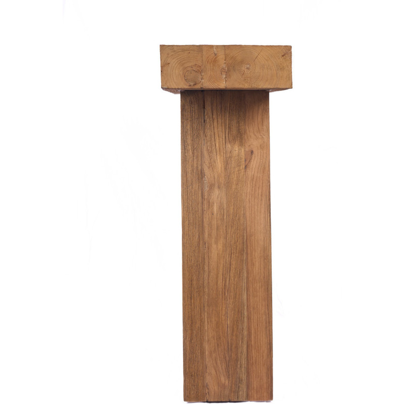 Console rustique chic Rectangulaire 86 cm Bois de teck Naturel The Stance 