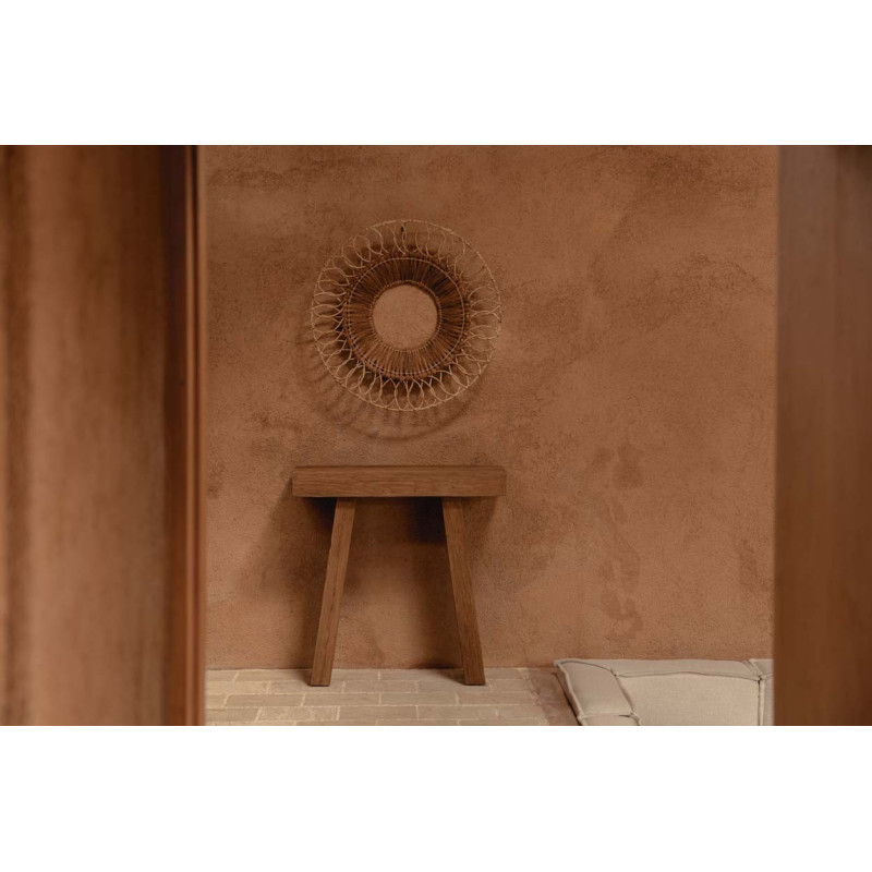 Console rustique chic Rectangulaire 86 cm Bois de teck Naturel The Stance 