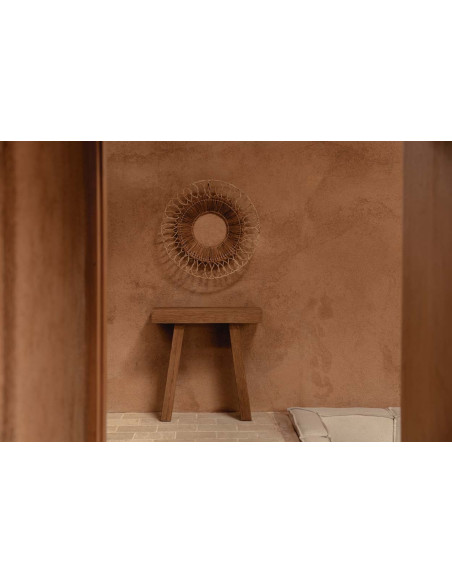 Console rustique chic Rectangulaire 86 cm Bois de teck Naturel The Stance 