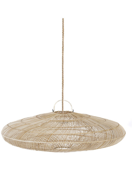 Abat jour original XL pour suspension 110 cm en Rotin Naturel The Macaron 