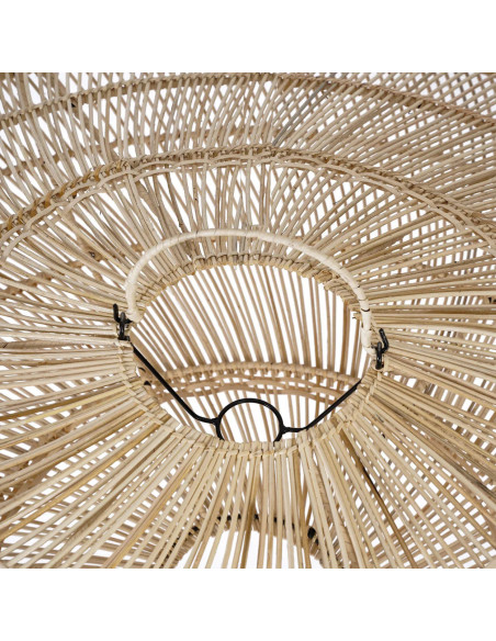 Abat jour original XL pour suspension 110 cm en Rotin Naturel The Macaron 
