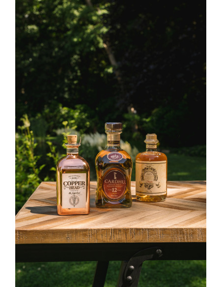 Console moderne pliante Rectangulaire en Métal Noir Bois de teck Naturel Motif chevrons The Herringbone 