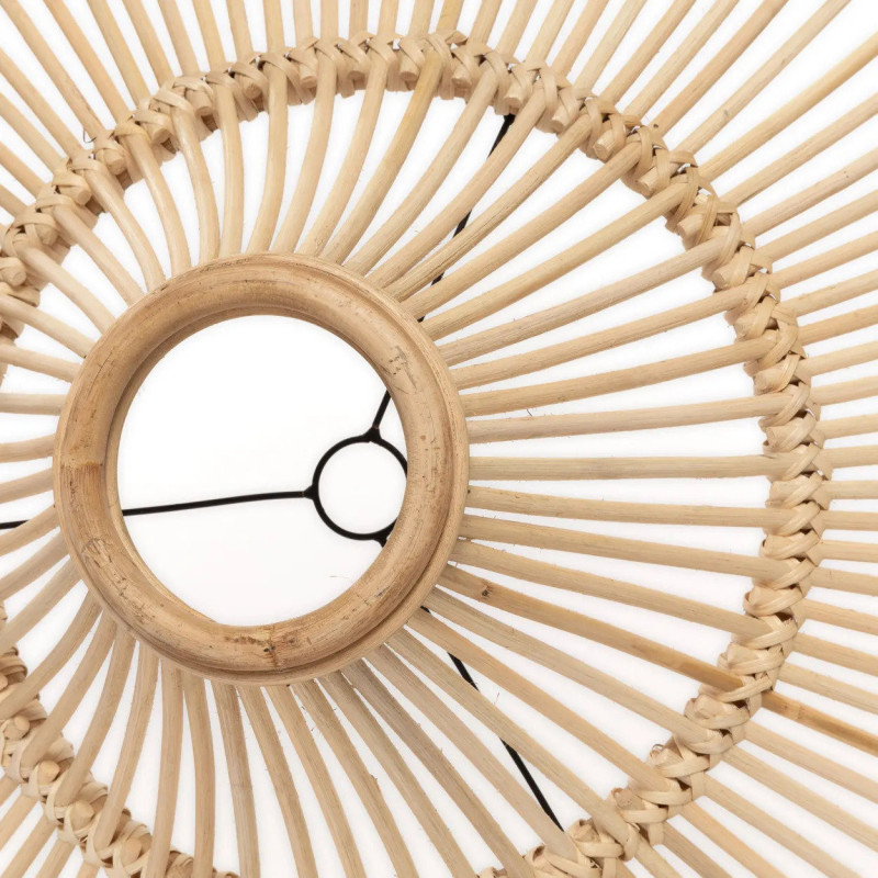 Abat jour original XL pour suspension 110 cm en Rotin Naturel The Sky 