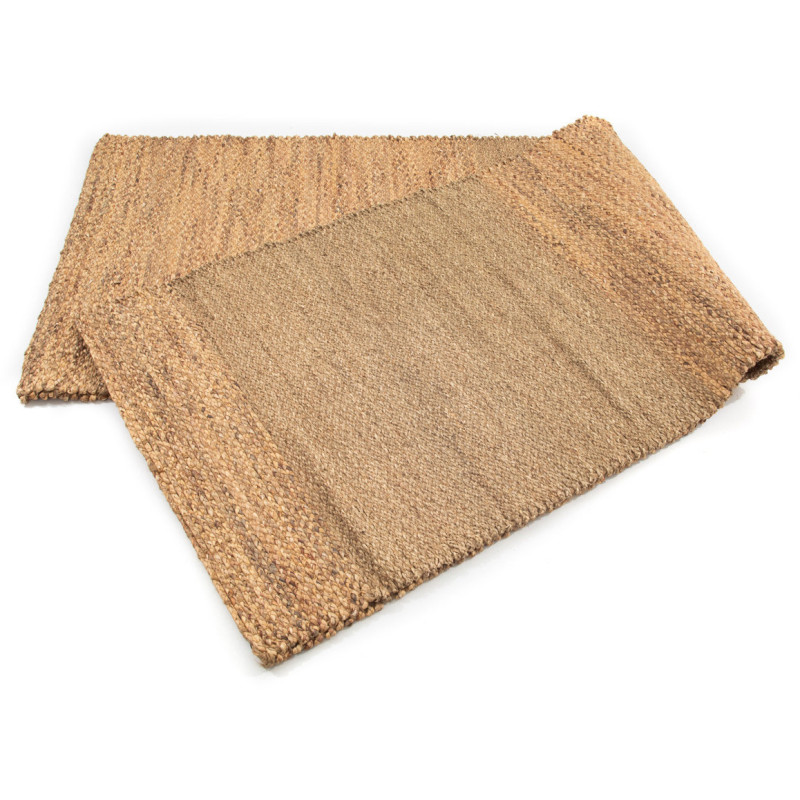 Tapis Rectangulaire 175x280 en Herbe de mer Naturel Jacinthe d'eau Naturel The Paddle Field 