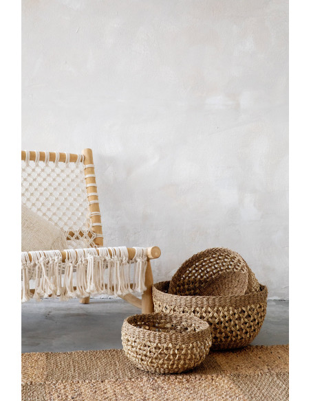 Tapis Rectangulaire 175x280 en Herbe de mer Naturel Jacinthe d'eau Naturel The Paddle Field 