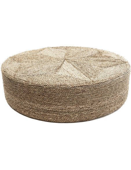 Pouf original XXL Rond 100 cm en Herbe marine Naturel The Huge 