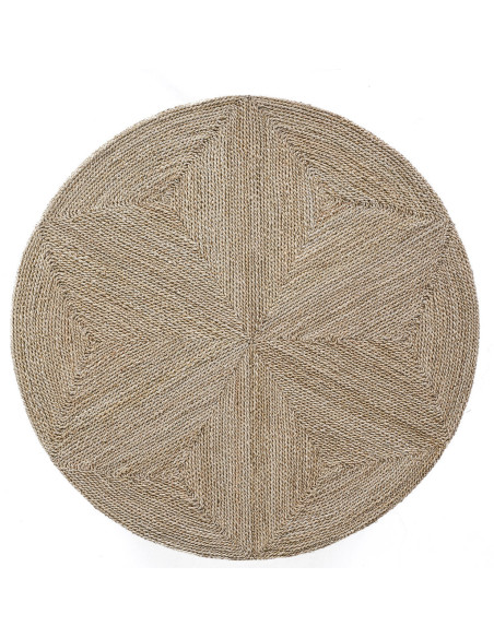 Pouf original XXL Rond 100 cm en Herbe marine Naturel The Huge 