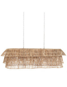 Grand Abat-jour bohème 135 cm Jonc de mer Naturel Tressé The Bingh 