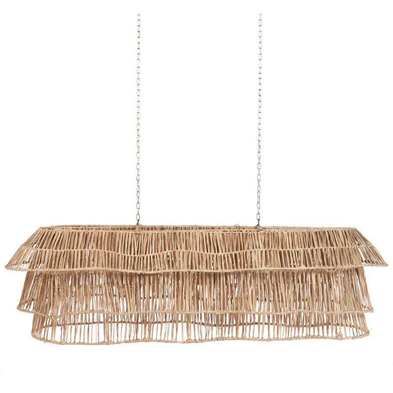 Grand Abat-jour bohème 135 cm Jonc de mer Naturel Tressé The Bingh 