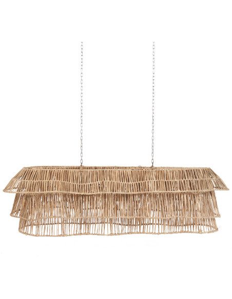 Grand Abat-jour bohème 135 cm Jonc de mer Naturel Tressé The Bingh 