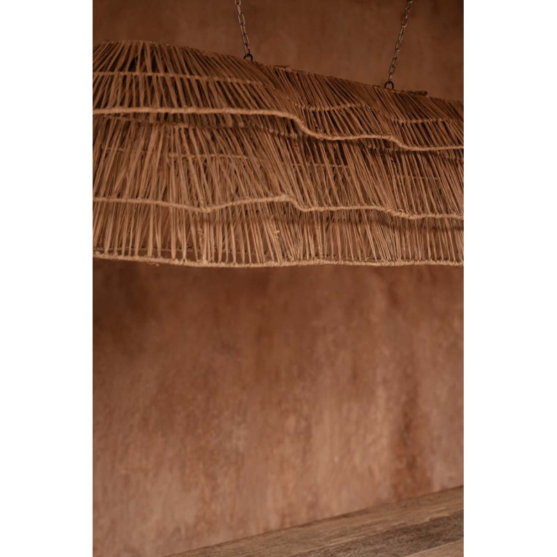 Grand Abat-jour bohème 135 cm Jonc de mer Naturel Tressé The Bingh 