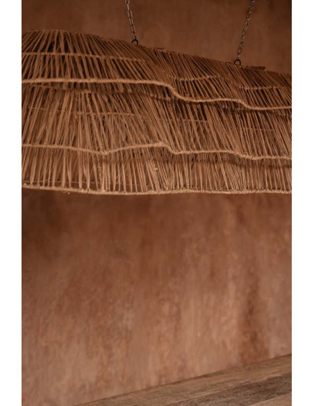 Grand Abat-jour bohème 135 cm Jonc de mer Naturel Tressé The Bingh 