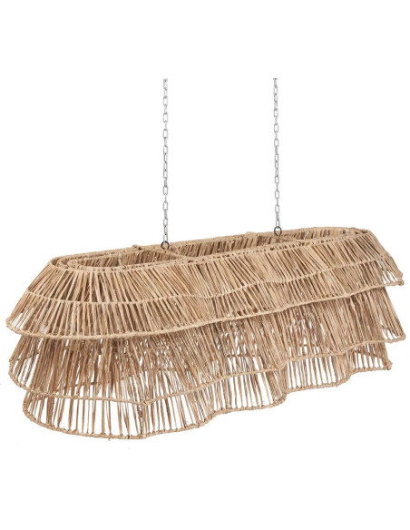 Grand Abat-jour bohème 135 cm Jonc de mer Naturel Tressé The Bingh 