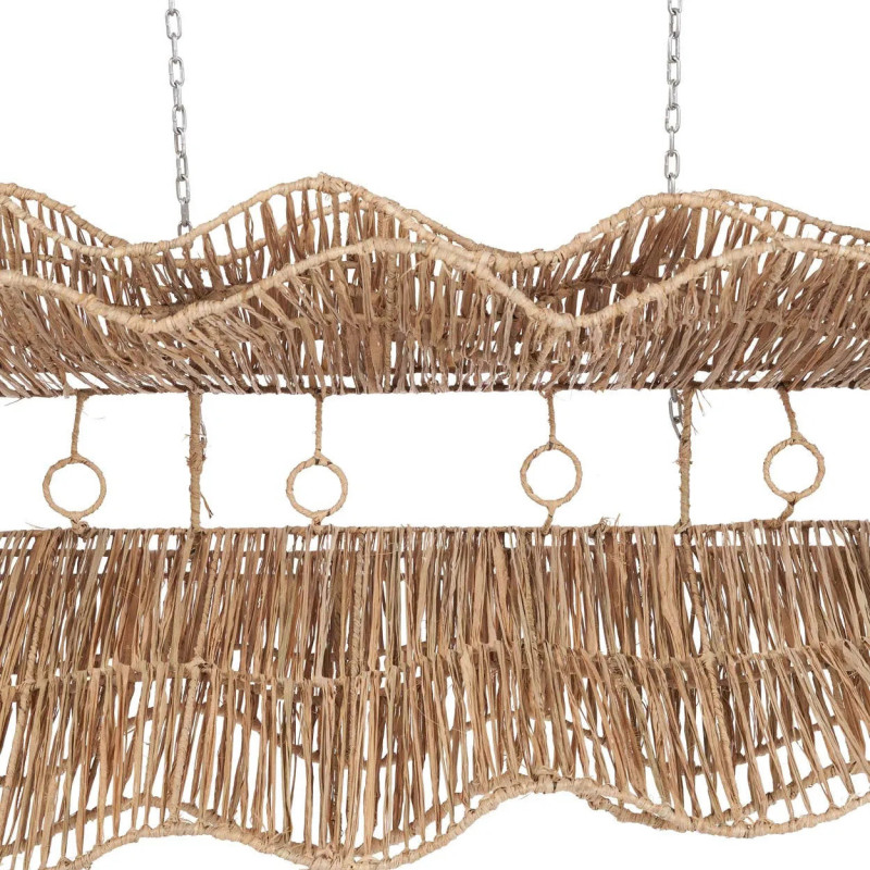 Grand Abat-jour bohème 135 cm Jonc de mer Naturel Tressé The Bingh 