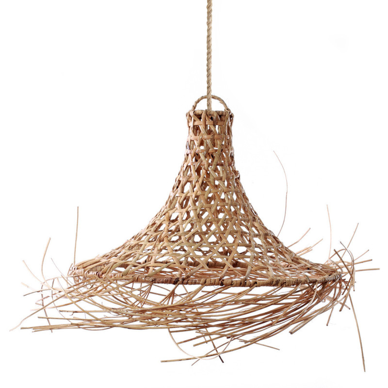 Abat-jour pour suspension 40 cm Rotin Naturel The Mykonos 