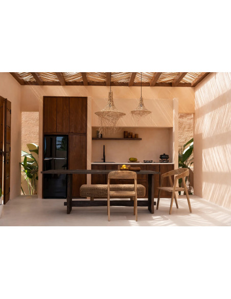 Abat-jour pour suspension 40 cm Rotin Naturel The Mykonos 