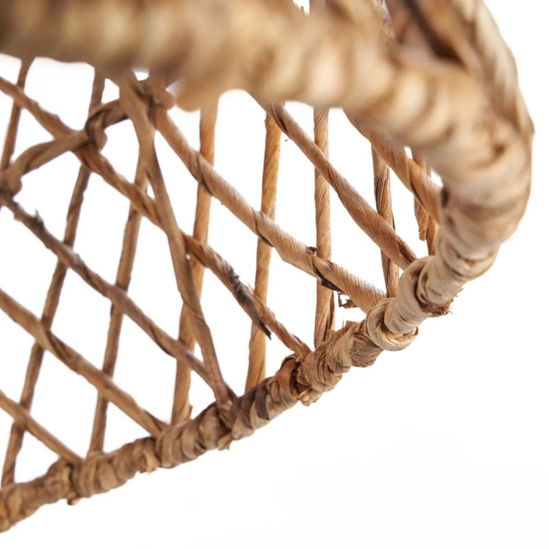 Abat-jour bohème Cloche 20 cm Feuille de bananier Naturel Tressé The Xiomara 