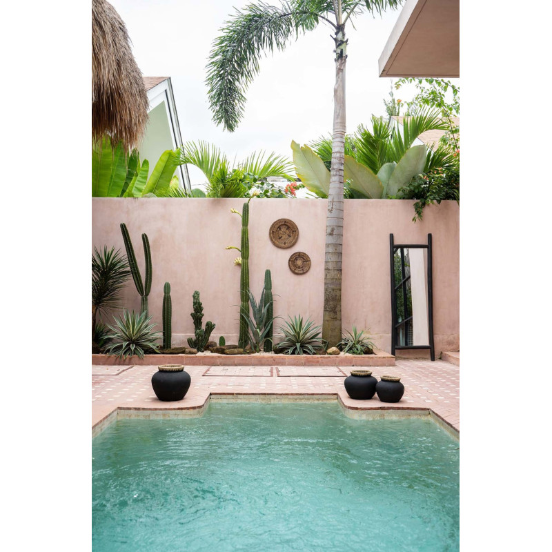 Décoration murale originale Assiette 30 cm en Rotin Marron The Jasmine 