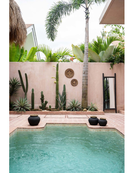 Décoration murale originale Assiette 30 cm en Rotin Marron The Jasmine 