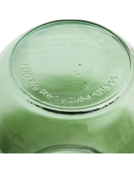 Vase moderne Goutte Hauteur 35 cm Verre recyclé Vert Transparent The Qiezi 