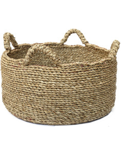 Panier de rangement original 4 poignées 45 cm en Herbe de mer Naturel The Quatre Mains 
