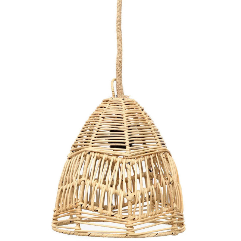 Abat-jour pour suspension 20 cm Rotin Naturel The Bala 