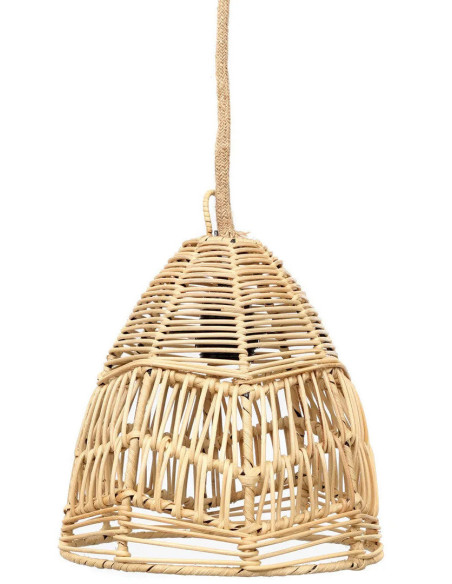 Abat-jour pour suspension 20 cm Rotin Naturel The Bala 
