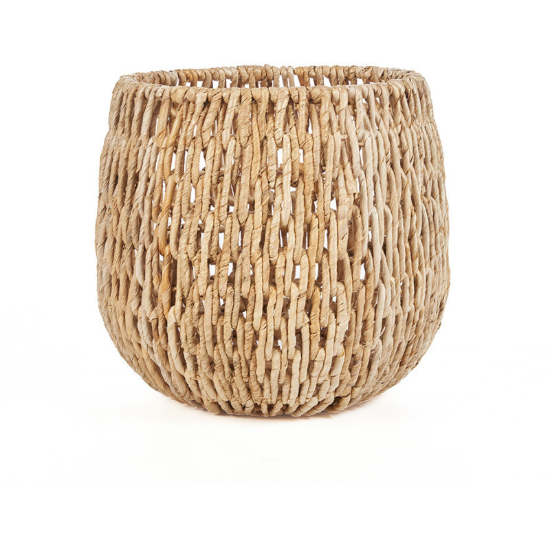 Panier de rangement bohème chic Rond 39 cm Feuille de bananier Naturel Tressé The Louh Louh 