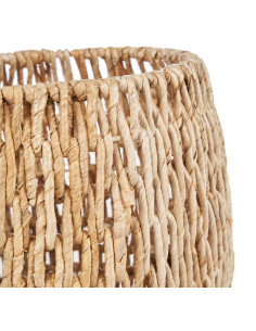 Panier de rangement bohème chic Rond 39 cm Feuille de bananier Naturel Tressé The Louh Louh 