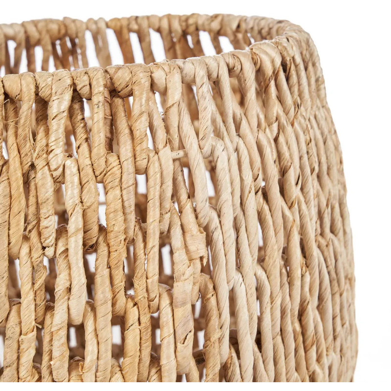 Panier de rangement bohème chic Rond 39 cm Feuille de bananier Naturel Tressé The Louh Louh 