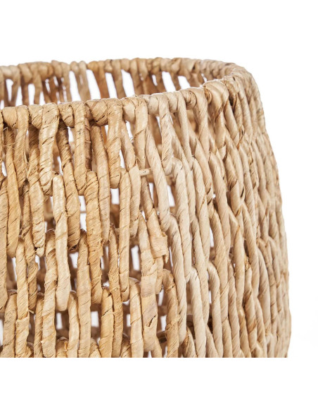 Panier de rangement bohème chic Rond 39 cm Feuille de bananier Naturel Tressé The Louh Louh 