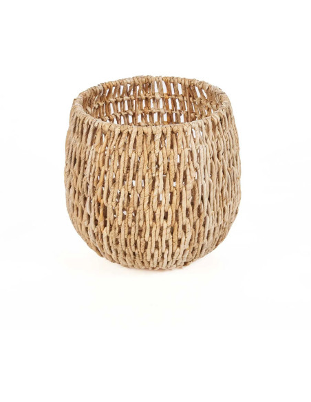 Panier de rangement bohème chic Rond 39 cm Feuille de bananier Naturel Tressé The Louh Louh 
