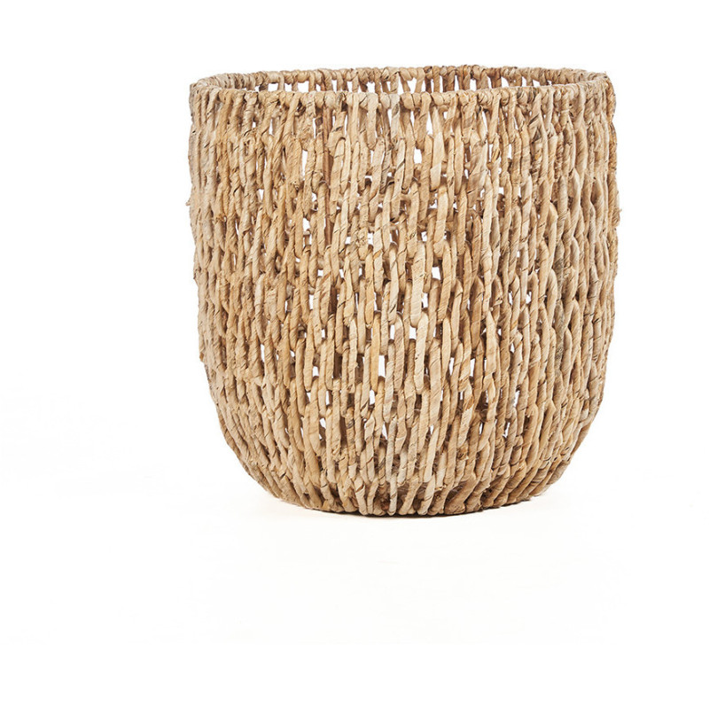 Panier de rangement bohème chic Rond 29 cm Feuille de bananier Naturel Tressé The Louh Louh 