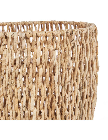 Panier de rangement bohème chic Rond 29 cm Feuille de bananier Naturel Tressé The Louh Louh 