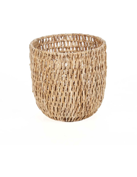 Panier de rangement bohème chic Rond 29 cm Feuille de bananier Naturel Tressé The Louh Louh 