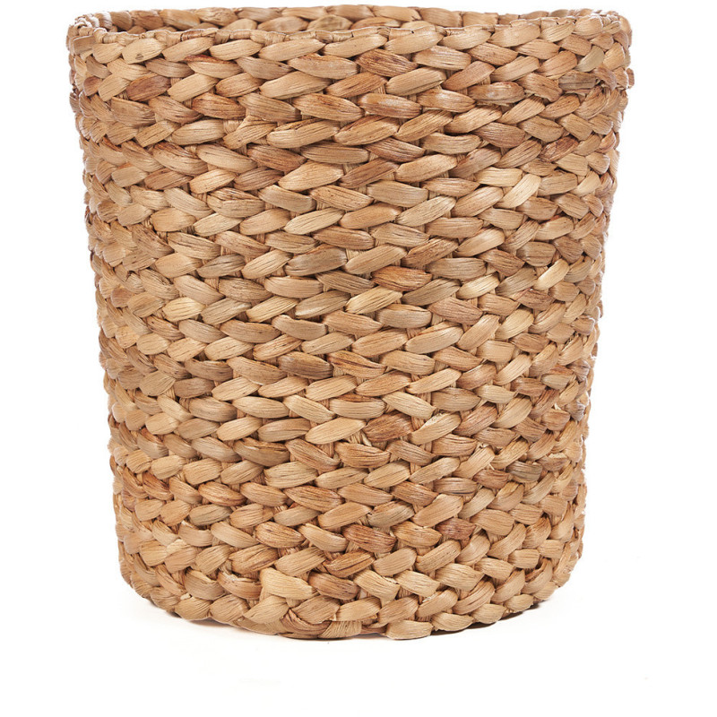 Panier de rangement bohème Rond 30 cm Feuille de bananier Naturel Tressé The Bumaga 