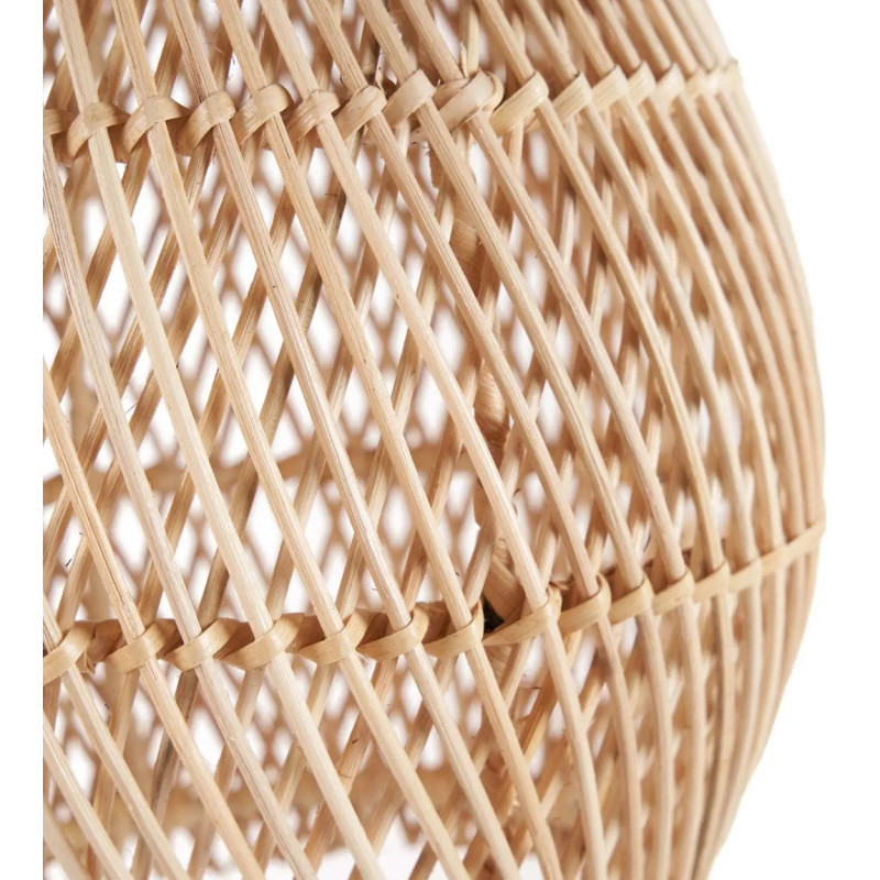 Abat-jour bohème chic 20 cm Rotin Naturel Tressé The Piccolo 