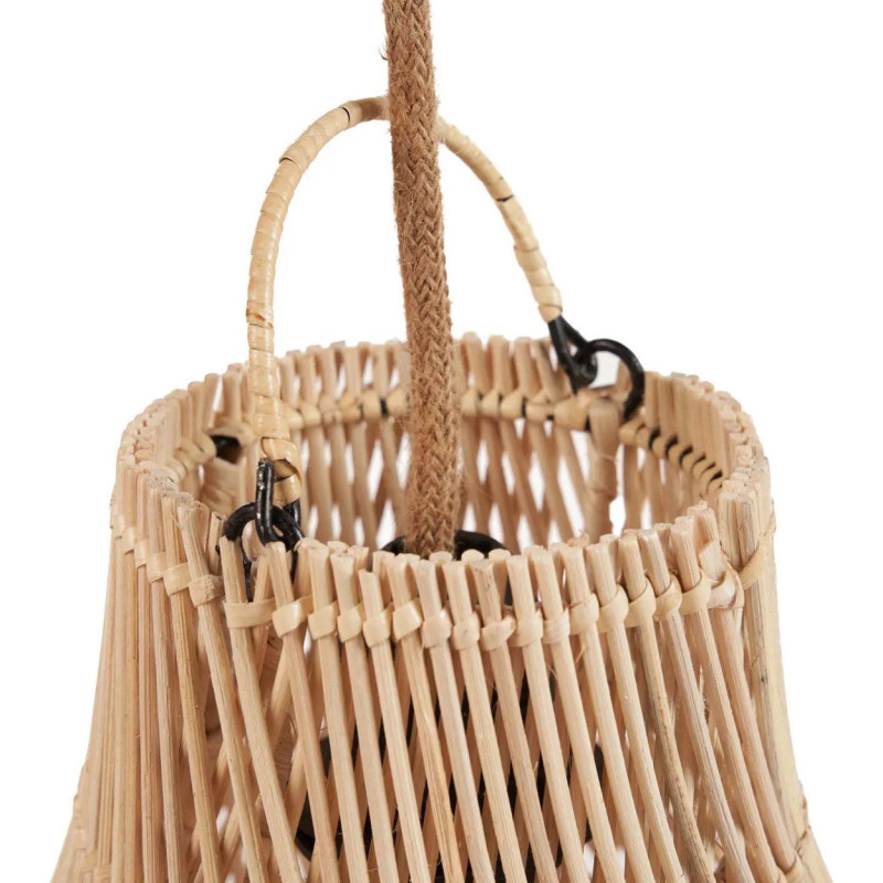 Abat-jour bohème chic 20 cm Rotin Naturel Tressé The Piccolo 