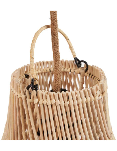 Abat-jour bohème chic 20 cm Rotin Naturel Tressé The Piccolo 