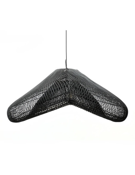 Abat jour original XXL Nuage pour suspension 120 cm en Rotin Noir The Cloud 