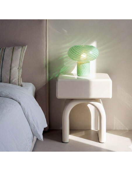 Table de chevet design minimaliste 1 tiroir Bois MDF Blanc crème Laqué Statya