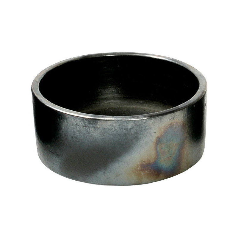 Bol de service rond 15 cm Terre cuite Noir Effet brulé The Burned 