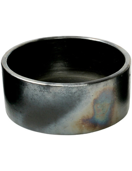 Bol de service rond 15 cm Terre cuite Noir Effet brulé The Burned 