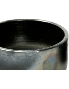 Bol de service rond 15 cm Terre cuite Noir Effet brulé The Burned 