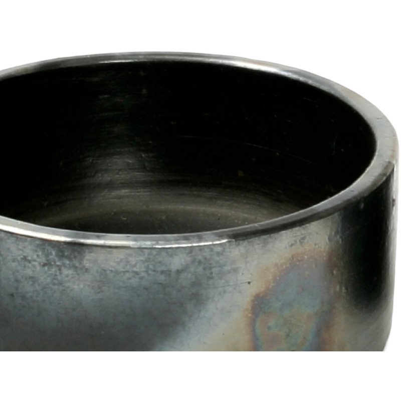 Bol de service rond 15 cm Terre cuite Noir Effet brulé The Burned 
