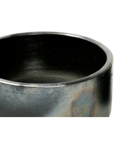 Bol de service rond 15 cm Terre cuite Noir Effet brulé The Burned 