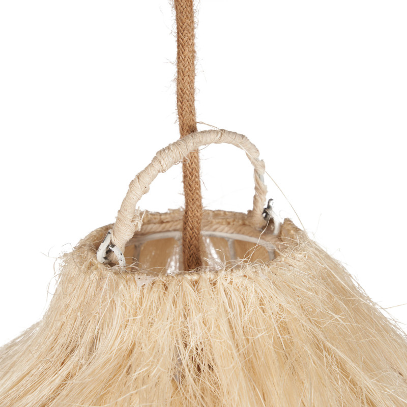 Grand Abat-jour XL bohème Cheveux 110 cm Herbe Naturel The Rami 