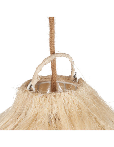 Grand Abat-jour XL bohème Cheveux 110 cm Herbe Naturel The Rami 