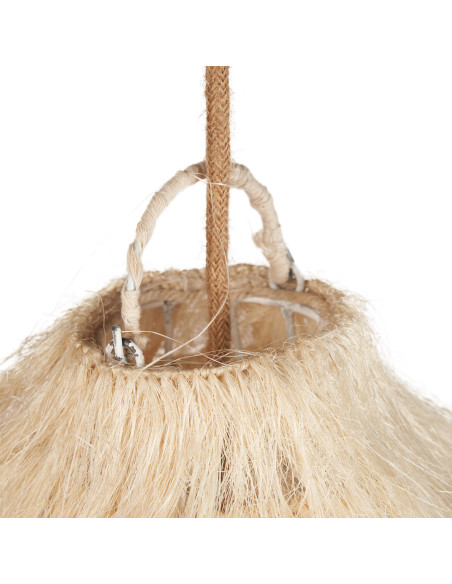 Grand Abat-jour XL bohème Cheveux 110 cm Herbe Naturel The Rami 