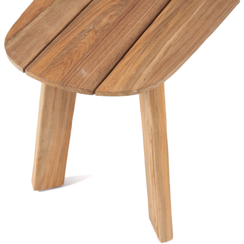 Banc de jardin moderne 4 places en Bois de teck recyclé Naturel The Tutuala 